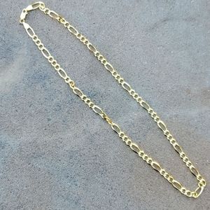 Vintage Milor gold coated sterling figaro necklace